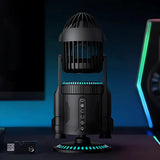 RGB Rocket Launch Circulation Fan – Mist Effect | 90° Oscillation